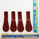 ฝาปิดกระเป๋าเฉพาะฝา ปิดด้านข้าง ขนาด 4x13 cm  บรรจุ 4 อัน สีน้ำตาล รูป 2