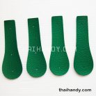 ฝาปิดกระเป๋าเฉพาะฝา ปิดด้านข้าง ขนาด 4x13 cm  บรรจุ 4 อัน สีเขียวใบไม้