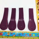 ฝาปิดกระเป๋าเฉพาะฝา ปิดด้านข้าง ขนาด 4x13 cm  บรรจุ 4 อัน สีม่วงมังคุด รูป 2