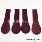 ฝาปิดกระเป๋าเฉพาะฝา ปิดด้านข้าง ขนาด 4x13 cm  บรรจุ 4 อัน สีเลือดหมู