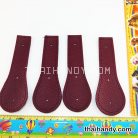 ฝาปิดกระเป๋าเฉพาะฝา ปิดด้านข้าง ขนาด 4x13 cm  บรรจุ 4 อัน สีเลือดหมู รูป 2