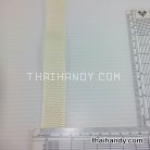 สายผ้า-ผ้ากุ๊น PP  ลายเวอร์จิ้น ขนาด 1 นิ้ว บรรจุ 1 เมตร สีครีม รูป 2