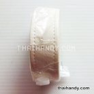 สายกระเป๋าหนังสะพาย เปลือย ขนาดหน้ากว้าง 2.5 cm  บรรจุ 1 เส้น สีขาว รูป 2