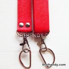 สายกระเป๋าหนังสะพาย สำเร็จ ขนาด 150 cm  บรรจุ 1 อัน สีแดง รูป 2