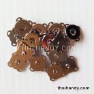 กระดุมแม่เหล็กเย็บ ขนาด 10 mm  บรรจุ 100 ชุด สีนิเกิ้ล รูป 2