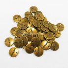 ตัวห้อย วงกลม ขนาด 15X15 mm  บรรจุ 300 อัน สีทองรมดำ รูป 2
