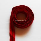 รางผ้าซิปเฉพาะรางซิป ฟันเหล็ก ขนาดเบอร์ 3 ฟันสีทองรมดำ บรรจุ 1 หลา สีแดง รูป 3