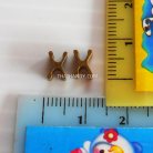 ตัวล็อคปลายซิป ฟันเหล็ก ขนาดเบอร์ 5  บรรจุ 10 อัน สีทองรมดำ รูป 2