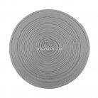 สายผ้า-ผ้ากุ๊น PP  ลายเวอร์จิ้น ขนาด 1 นิ้ว บรรจุ 50 เมตร สีเทา