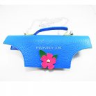 ฝาปิดกระเป๋าพร้อมสาย พร้อมสายโซ่ ขนาด 29x25.5 cm  บรรจุ 1 อัน สีฟ้าเข้ม รูป 2