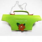 ฝาปิดกระเป๋าพร้อมสาย พร้อมสายโซ่ ขนาด 29x25.5 cm  บรรจุ 1 อัน สีเขียวตอง รูป 2