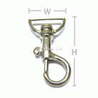 คอหมาโลหะ ปากโค้ง ขนาด 2x4.2 cm  บรรจุ 10 อัน สีทองรมดำ รูป 3