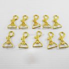 คอหมาโลหะ ปากโค้ง ขนาด 2x4.2 cm  บรรจุ 10 อัน สีทอง