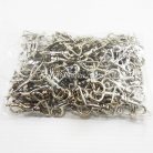 คอหมาโลหะ ปากโค้ง ขนาด 2x4.2 cm  บรรจุ 100 อัน สีนิเกิ้ล