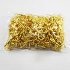 คอหมาโลหะ ปากโค้ง ขนาด 2x4.2 cm  บรรจุ 100 อัน สีทอง