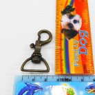 คอหมาโลหะ ปากโค้ง ขนาด 2x4.2 cm  บรรจุ 100 อัน สีทองรมดำ รูป 2