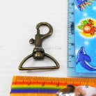 คอหมาโลหะ ปากโค้ง ขนาด 2.5x4.21 cm  บรรจุ 10 อัน สีทองรมดำ รูป 2