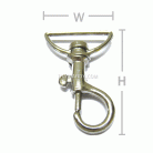 คอหมาโลหะ ปากโค้ง ขนาด 2.5x4.21 cm  บรรจุ 10 อัน สีนิเกิ้ล รูป 3