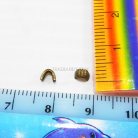 ตัวล็อคปลายซิป ฟันเหล็ก ขนาดเบอร์ 3  บรรจุ 100 อัน สีทองรมดำ รูป 2