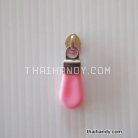 หัวซิปฟันไนลอน พลาสติก ขนาดเบอร์ 5  บรรจุ 1 อัน สีชมพู