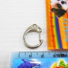 คอหมาโลหะ ตัวซี ขนาด 1.88x2.42 cm  บรรจุ 10 อัน สีนิเกิ้ล รูป 3