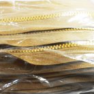 รางผ้าซิปเฉพาะรางซิป ฟันเหล็ก ขนาดเบอร์ 3 ฟันสีทองเหลือง บรรจุ 50 หลา สีกากีเข้ม รูป 2