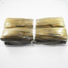 รางผ้าซิปเฉพาะรางซิป ฟันเหล็ก ขนาดเบอร์ 3 ฟันสีทองเหลือง บรรจุ 100 หลา สีกากีเข้ม