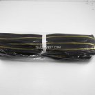 รางผ้าซิปเฉพาะรางซิป ฟันเหล็ก ขนาดเบอร์ 3 ฟันสีทองเหลือง บรรจุ 50 หลา สีดำ