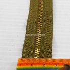 รางผ้าซิปเฉพาะรางซิป ฟันเหล็ก ขนาดเบอร์ 3 ฟันสีทองเหลือง บรรจุ 50 หลา สีกากีอ่อน รูป 3