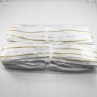 รางผ้าซิปเฉพาะรางซิป ฟันเหล็ก ขนาดเบอร์ 3 ฟันสีทองเหลือง บรรจุ 100 หลา สีขาว