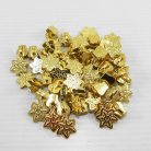 หัวซิปฟันเหล็ก ใบไม้ ขนาดเบอร์ 5  บรรจุ 100 อัน สีทอง รูป 2