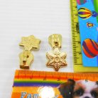 หัวซิปฟันเหล็ก ใบไม้ ขนาดเบอร์ 5  บรรจุ 100 อัน สีทอง รูป 3