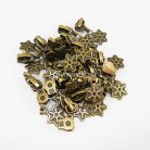 หัวซิปฟันเหล็ก ตะขอเกี่ยวใบไม้ ขนาดเบอร์ 5  บรรจุ 300 อัน สีทองรมดำ รูป 2