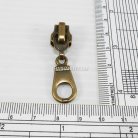 หัวซิปฟันเหล็ก ตะขอเกี่ยวกีต้า ขนาดเบอร์ 5  บรรจุ 100 อัน สีทองรมดำ รูป 3