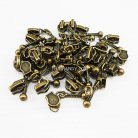 หัวซิปฟันเหล็ก ตะขอเกี่ยวหัวไม้ขีด ขนาดเบอร์ 5  บรรจุ 300 อัน สีทองรมดำ รูป 2