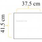 แผ่นเฟรมพลาสติก สี่เหลี่ยม ขนาด 36.5x41cm.  บรรจุ 12 อัน สีขาว รูป 3