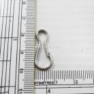 คอหมาคลิป ขนาด 9.2x24 mm (จิ๋ว) บรรจุ 10 อัน สีนิเกิ้ล รูป 2