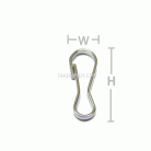 คอหมาคลิป ขนาด 9.2x24 mm (จิ๋ว) บรรจุ 1000 อัน สีนิเกิ้ล รูป 3