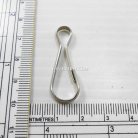 คอหมาคลิป ขนาด 12.1x35.4 mm (กลาง) บรรจุ 10 อัน สีนิเกิ้ล รูป 2