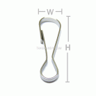 คอหมาคลิป ขนาด 12.1x35.4 mm (กลาง) บรรจุ 100 อัน สีนิเกิ้ล รูป 3