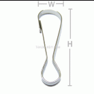 คอหมาคลิป ขนาด 13.5x42.3 mm (ใหญ่) บรรจุ 100 อัน สีนิเกิ้ล รูป 3