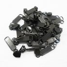 หัวซิปฟันไนลอน แท่งเหลี่ยม ขนาดเบอร์ 5  บรรจุ 100 อัน สีรมดำ รูป 2