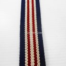 สายผ้า-ผ้ากุ๊น Cotton (ฝ้าย) ลายสลับ ขนาด 1.5 นิ้ว บรรจุ 1 เมตร สีกรมแดงครีม