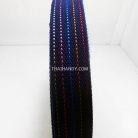 สายผ้า-ผ้ากุ๊น Cotton (ฝ้าย) ลายจุดไข่ปลา ขนาด 1.5 นิ้ว บรรจุ 1 เมตร สีกรม รูป 2