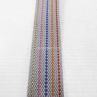 สายผ้า-ผ้ากุ๊น Cotton (ฝ้าย) ลายจุดไข่ปลา ขนาด 1.5 นิ้ว บรรจุ 1 เมตร สีเทาเงิน