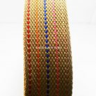 สายผ้า-ผ้ากุ๊น Cotton (ฝ้าย) ลายจุดไข่ปลา ขนาด 1.5 นิ้ว บรรจุ 50 หลา สีเบจ รูป 3