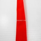 สายผ้า-ผ้ากุ๊น PP  ลายเวอร์จิ้น ขนาด 7 หุน บรรจุ 1 เมตร สีแดง