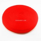 สายผ้า-ผ้ากุ๊น PP  ลายเวอร์จิ้น ขนาด 7 หุน บรรจุ 50 เมตร สีแดง