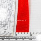 สายผ้า-ผ้ากุ๊น PP  ลายเวอร์จิ้น ขนาด 7 หุน บรรจุ 50 เมตร สีแดง รูป 3