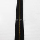 รางผ้าซิปเฉพาะรางซิป ฟันเหล็ก ขนาดเบอร์ 3 ฟันสีทองรมดำ บรรจุ 12 หลา สีดำ รูป 2